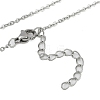 Brass Clear Cubic Zirconia Pendant Cable Chain Necklaces NJEW-D088-04B-3