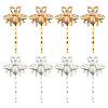 8Pcs 2 Colors Iron & Alloy Hair Bobby Pins PHAR-HY0001-10-1