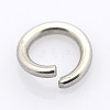 Tarnish Resistant 304 Stainless Steel Open Jump Rings A-STAS-E066-08-9mm-1