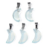 Spray Painted Glass Pendants GLAA-N035-021-A02-2