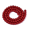 Opaque Solid Color Glass Beads Strands GLAA-T032-P6mm-20-3