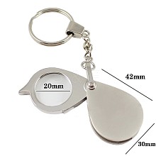 Zinc Alloy Portable Foldable  Magnifier Keychain TOOL-I0004-05