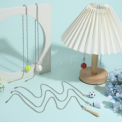 6Pcs 6 Styles PU Leather Charms Ceiling Fan Pull Chain Extenders HJEW-SP0001-76-1