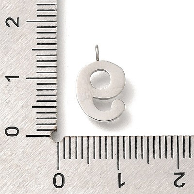 304 Stainless Steel Micro Pave Cubic Zirconia Pendants STAS-H228-01P-09-1