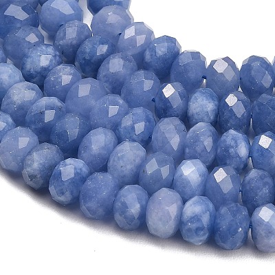Faceted Dyed Natural White Jade Beads Strands GG-CBAE966-01B-O-1