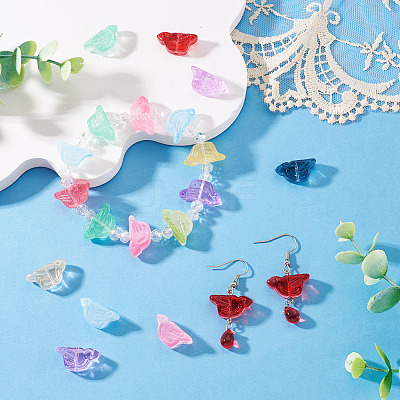 72Pcs 12 Colors Transparent Glass Beads DGLA-TA0001-53-1
