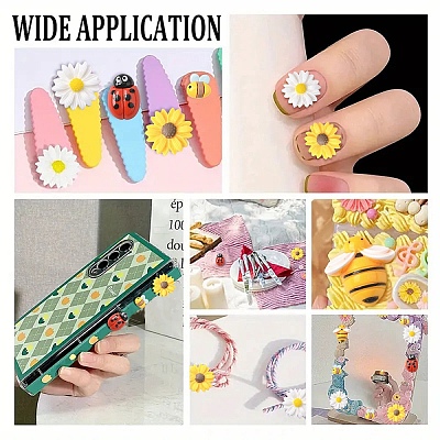 30Pcs 5 Styles Opaque Resin Cabochons Sets CRES-YW0002-55-1