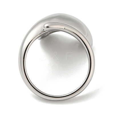 Non-Tarnish 304 Stainless Steel Cuff Rings RJEW-P096-01P-1