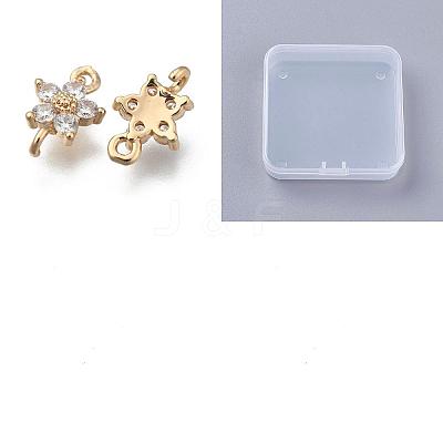 15Pcs Transparent Glass Links/Connectors GLAA-SZ0002-40-1