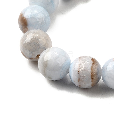 Natural Striped Stone Beads Strands G-D315-A01-01-8mm-1