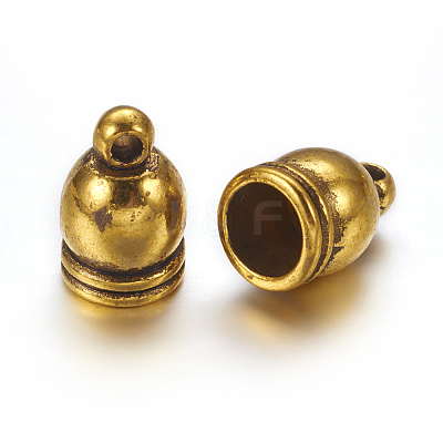 Tibetan Style Cord Ends LS-TIBE-4736-AG-FF-1