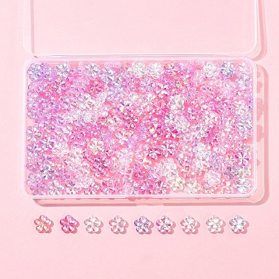 216Pcs 6 Styles Transaparent Acrylic Beads PACR-FS0001-05-1