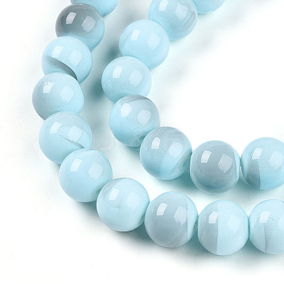 Baking Paint Glass Beads X1-DGLA-N013-10mm-03-1