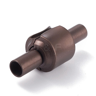 Ion Plating(IP) 304 Stainless Steel European Clasps with Cord Ends STAS-G239-15R-1