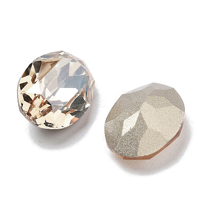 K9 Glass Rhinestone Cabochons GLAA-H034-06E-1