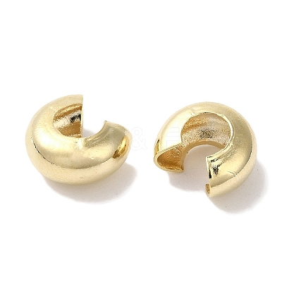 Brass Crimp Bead Cover KK-K383-07F-G-1
