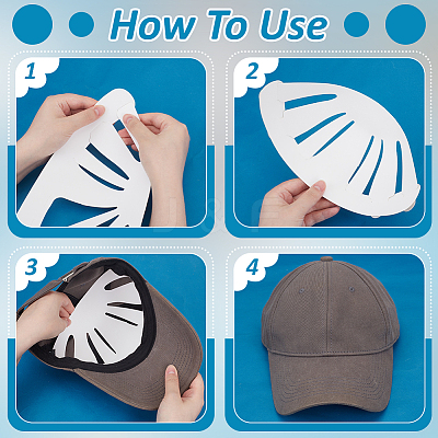 Paper Hat Shaper Insert for Baseball Caps LS-AJEW-WH0460-093-1