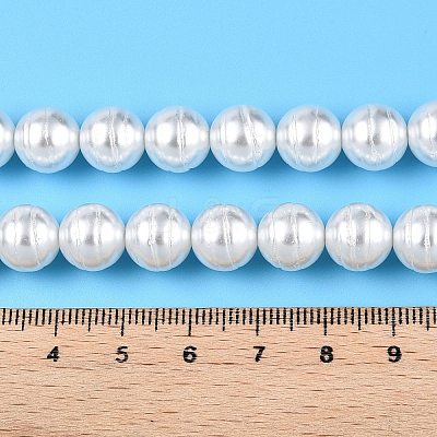 Transparent Spray Painted Glass Beads Strands GLAA-N001-40-1