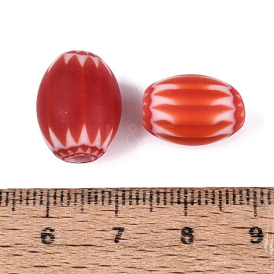 Handmade Millefiori Glass Barrel Beads LA-N002-05D-1