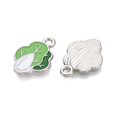Alloy Enamel Pendants ENAM-Q003-15P-1