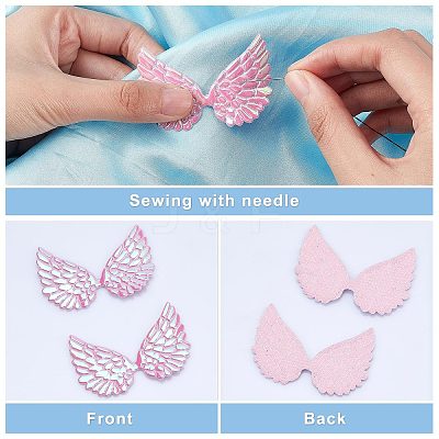 Imitation Leather Cloth Iron on/Sew on Patches DIY-WH0177-84D-1