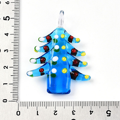Handmade Lampwork Pendants LAMP-T023-12B-1