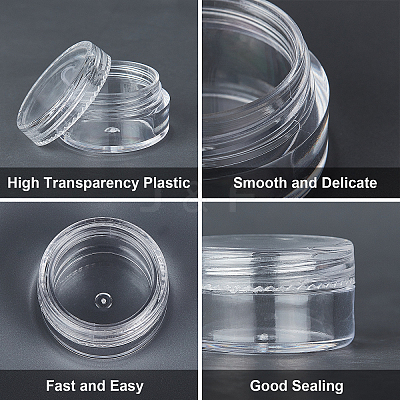 Plastic Bead Containers with Lids CON-BC0006-12-1