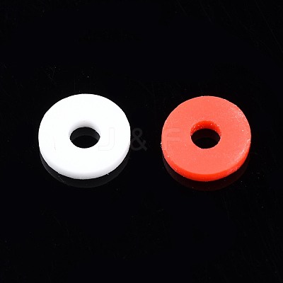 Handmade Polymer Clay Beads Strands CLAY-R089-6mm-T02B-01-1