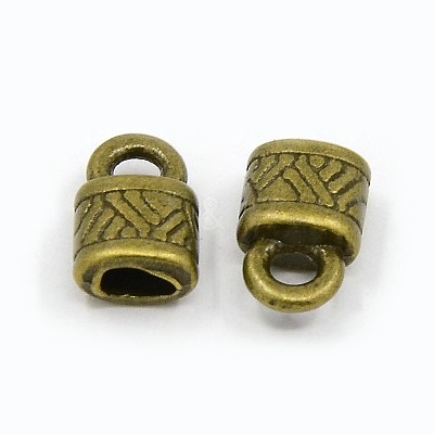 Tibetan Style Alloy Cord Ends MLF10823Y-NF-1