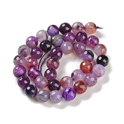 Natural Agate Beads Strands G-M437-C01-01O-1
