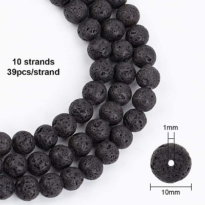 Natural Lava Rock Beads Strands X-G-OC0001-38-10mm-1