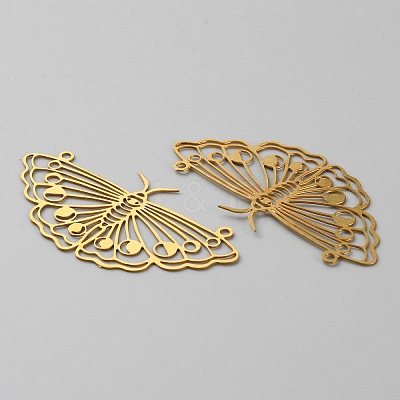 Hollow Brass Pendants KK-CJC0009-02C-04-1