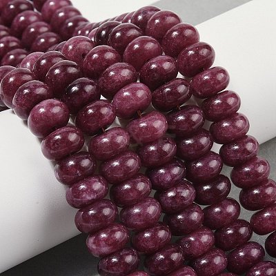 Dyed Natural White Jade Beads Strands G-G107-A19-01-1