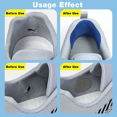 5 Sets 5 Colors Microfiber Leather Self-Adhesive Heel Cushion Sets FIND-FH0006-35-1