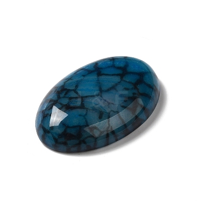 Natural Dragon Veins Agate Cabochons G-C028-05-1