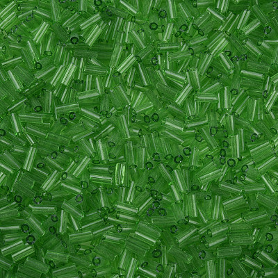 Transparent Glass Bugle Beads SEED-N005-001-C02-1