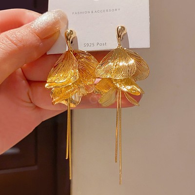 Brass Stud Earrings for Women WGDAEFE-01-1