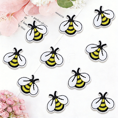60Pcs Polyester Embroider Thread Iron on/Sew On Patches PATC-CY0001-77-1
