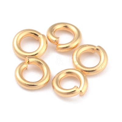 Rack Plating Brass Open Jump Rings KK-O139-18M-G-1