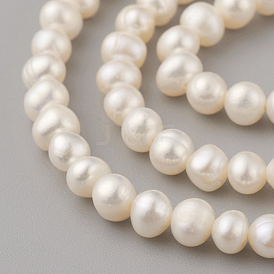 Natural Cultured Freshwater Pearl Beads Strands PEAR-G007-33-01-1