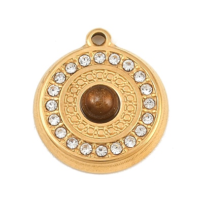 304 Stainless Steel Rhinestone Pendants CE-CBAF3A3-25G-02-1