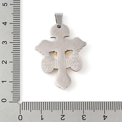 304 Stainless Steel Pendants STAS-C103-02GP-02-1