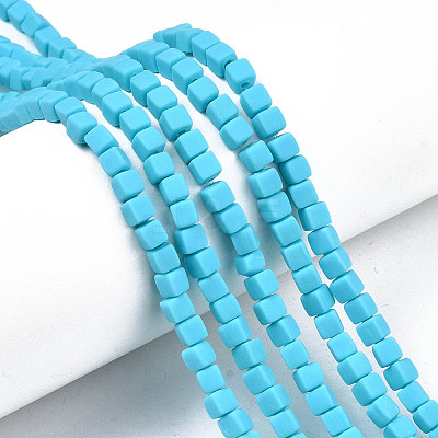 Handmade Polymer Clay Beads Strands X-CLAY-N008-061-05-1