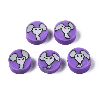 Handmade Polymer Clay Beads X-CLAY-N008-036-1