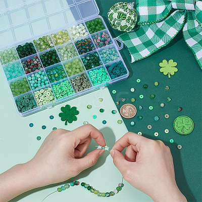 DIY Round & Disc/Flat Round Beads Kits DIY-PH0030-85A-1
