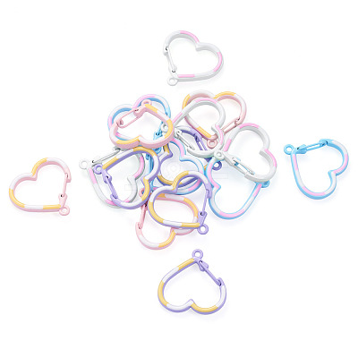 16Pcs 4 Colors Alloy Key Snap Hook Clasps for Keychains FIND-TA0010-32-1