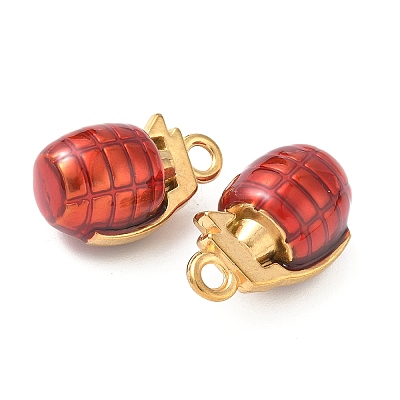 304 Stainless Steel Enamel Pendants STAS-I346-14G-01-1