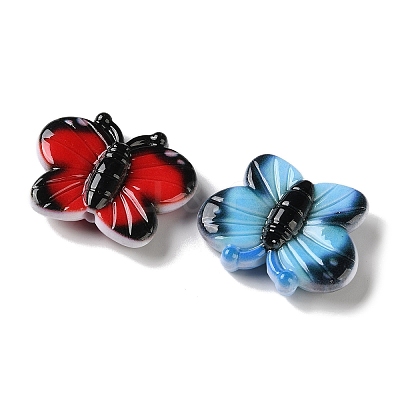 Opaque Printed Acrylic Beads AC-CBAA26B-14-1
