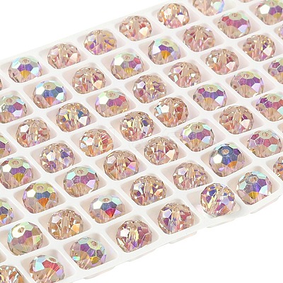 AB Color Plated Glass Beads EGLA-P059-03B-AB17-1