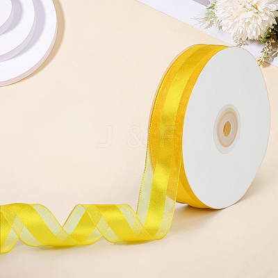 1Roll Solid Color Organza Ribbons ORIB-CY0001-02H-1